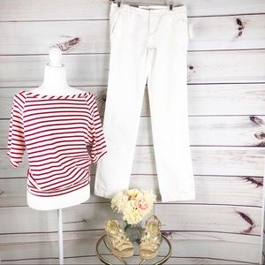 P26 Old navy white slack chinos